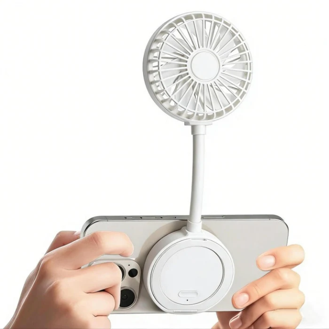 Hands-Free Magnetic Phone Fan