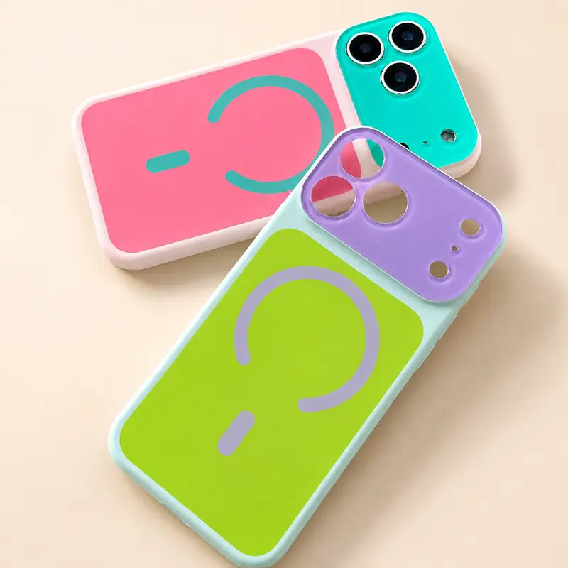 Color Block MagSafei Phone Case 13-17