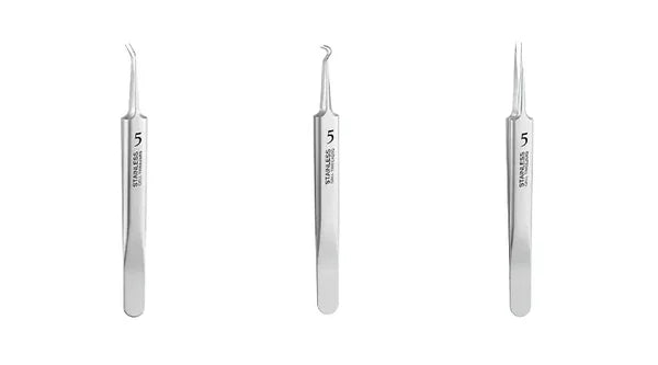 Professional Beauty Salon Tweezers | 2026 New Year Launch | Precision Slant & Pointed Tips for Brows & Lashes | Essential for Makeup Artists & Home Kits 🎆✨