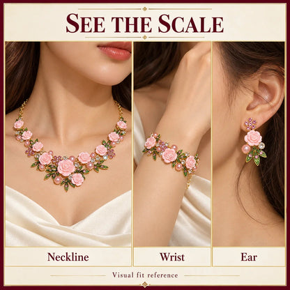 Vintage Rose Garden Pearl & Crystal Jewelry Collection