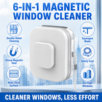 Double-sided magnetic window cleaner