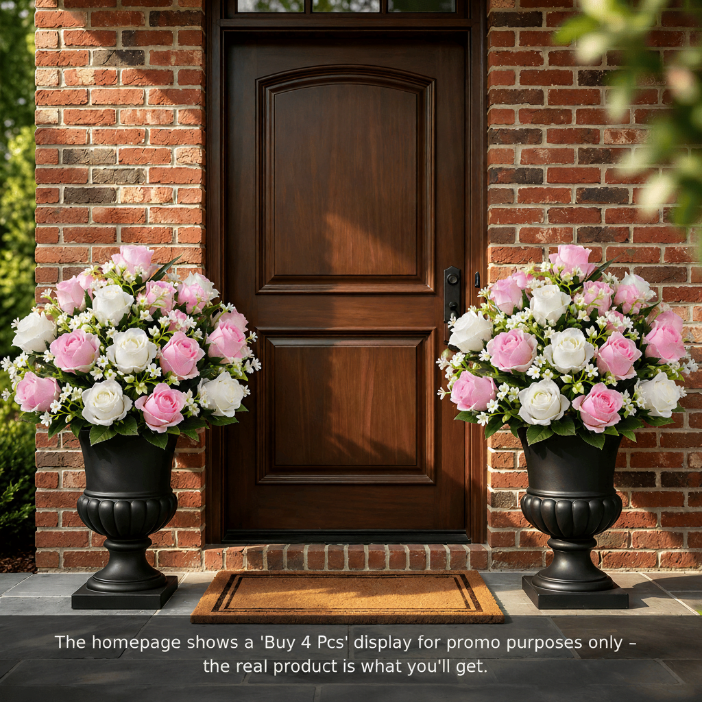 🔥Last Day 60% OFF🌹‑Premium Faux Rose Flower Bouquet‑Waterproof, Long‑Lasting, No Need To Water，plump flower buds