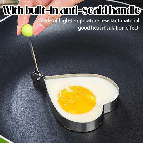 5 Counts Set Fried Egg Rings Molds - Multifunctional Breakfast Tool