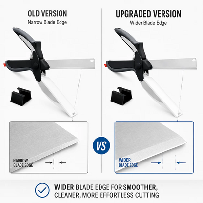 ✂️2-in-1 Kitchen Scissors  – Stainless Steel Food Cutter For Meat, Vegetables, Fruit & Cheese