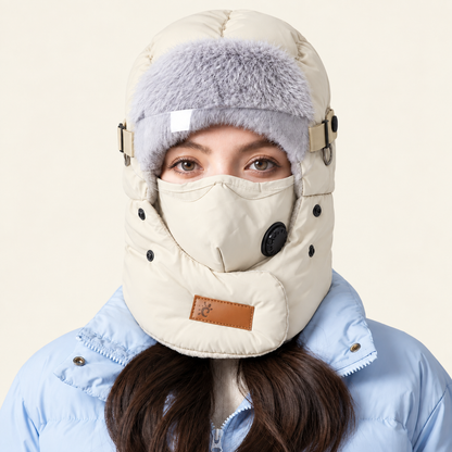 Unisex Fleece-Lined Winter Trapper Hat with Face Cover （Buy 2 Free Shipping）