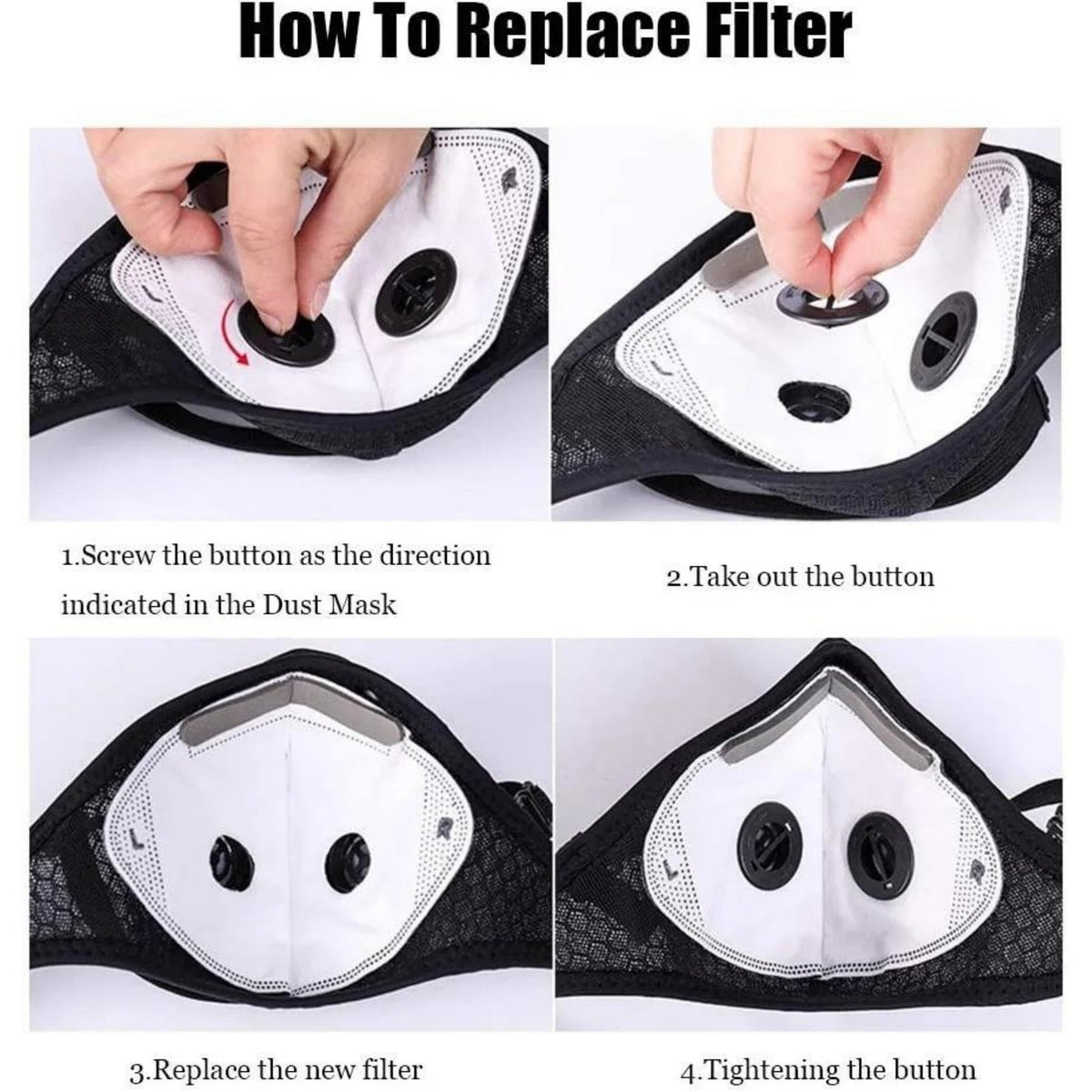 Reusable Carbon Filter Dust Mask - Built For Active Lifestyles