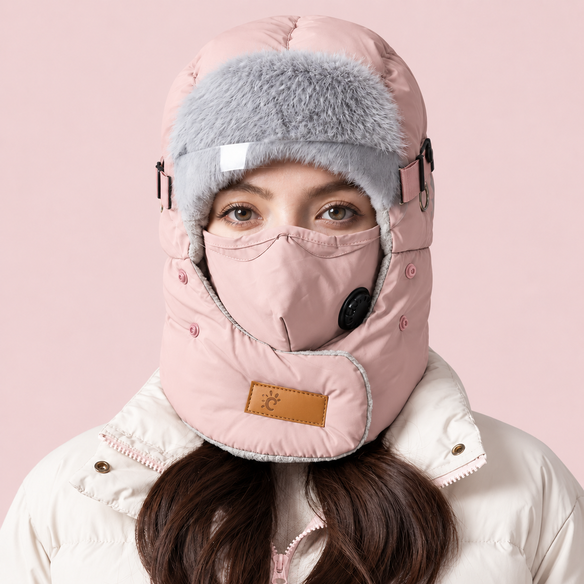 Unisex Fleece-Lined Winter Trapper Hat with Face Cover （Buy 2 Free Shipping）