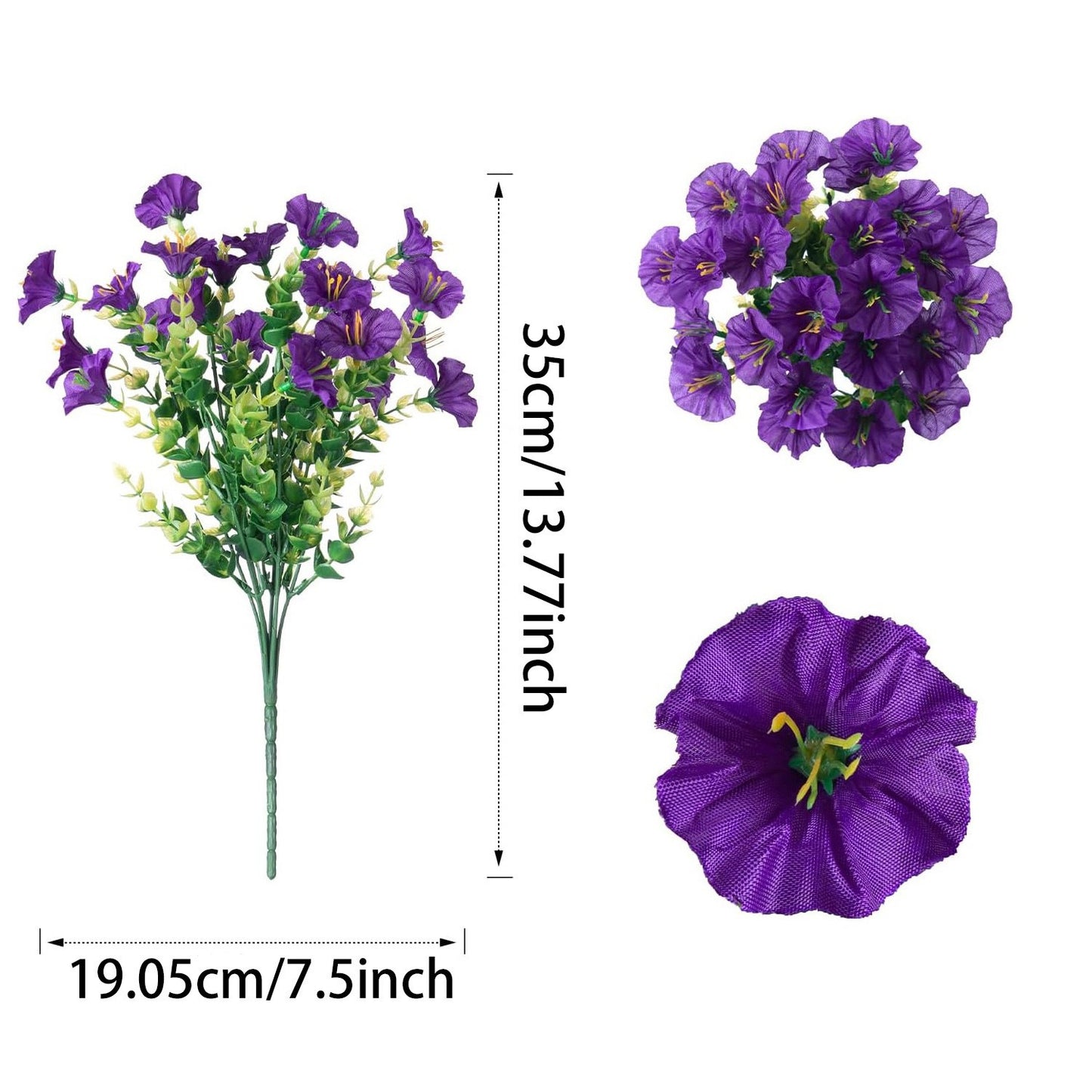UV Resistant Artificial Petunias Flowers(Without a basket)