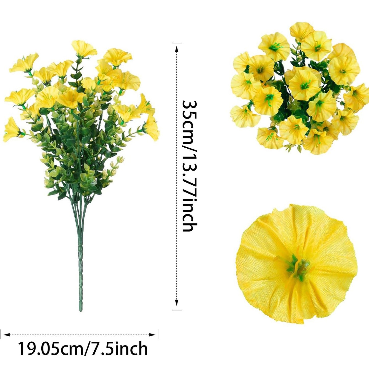 UV Resistant Artificial Petunias Flowers(Without a basket)