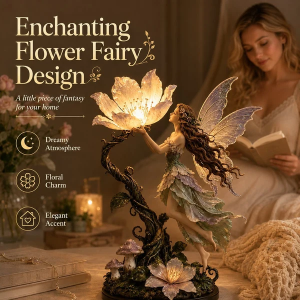 Fairy Flower Night Light – Modern Decorative LED Lamp For Cozy Home Space