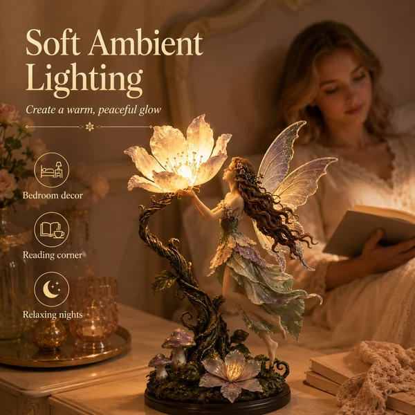 Fairy Flower Night Light – Modern Decorative LED Lamp For Cozy Home Space