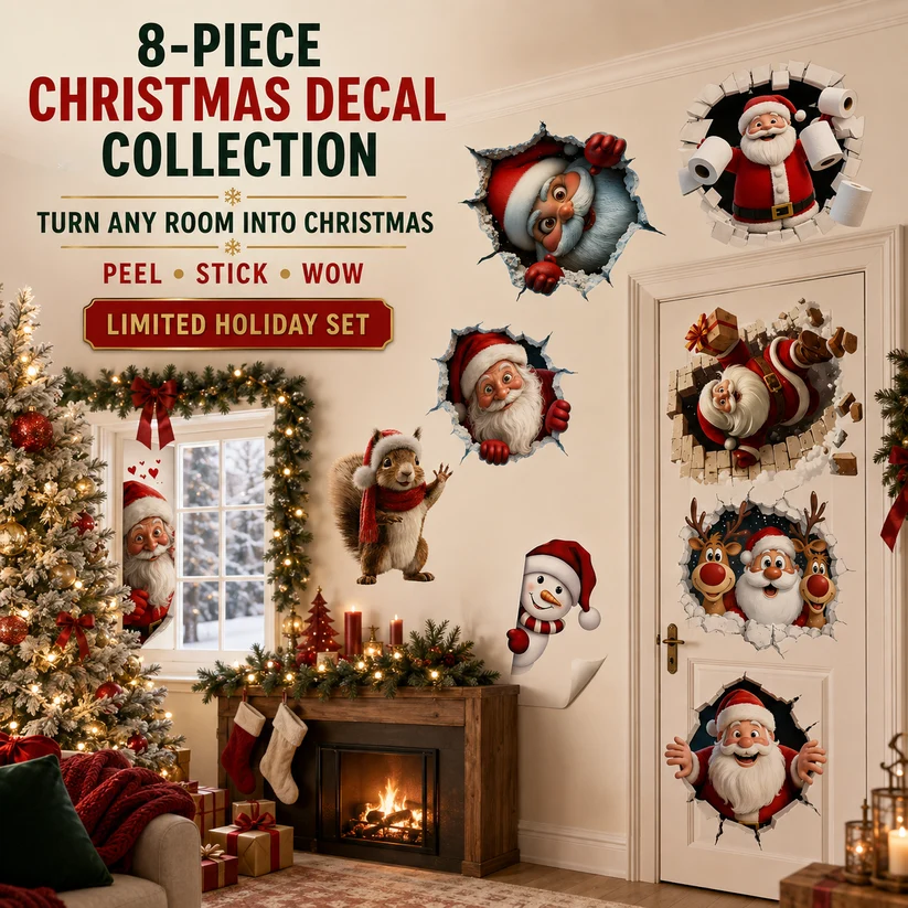 😍Santa Claus Wall Sticker