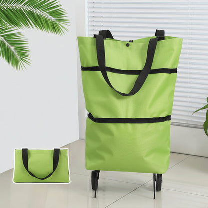Foldable Grocery Cart Bag – The Rolling Shopping Bag That Saves Your Back