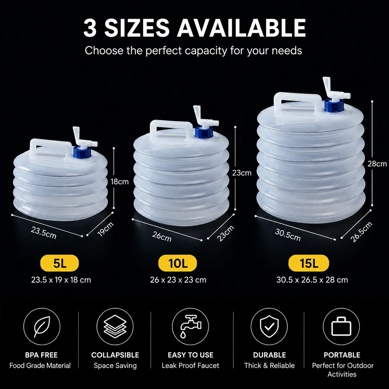Foldable Camping Water Container