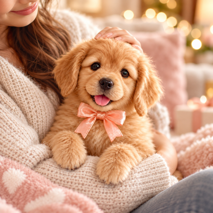 🎁🐶 HOT SALE 49% OFF – Lifelike Robotic Golden Retriever Puppy | The Cutest Christmas Gift ✨🎄
