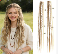 🌾 Beige & Light Blonde 3-Strand Braid