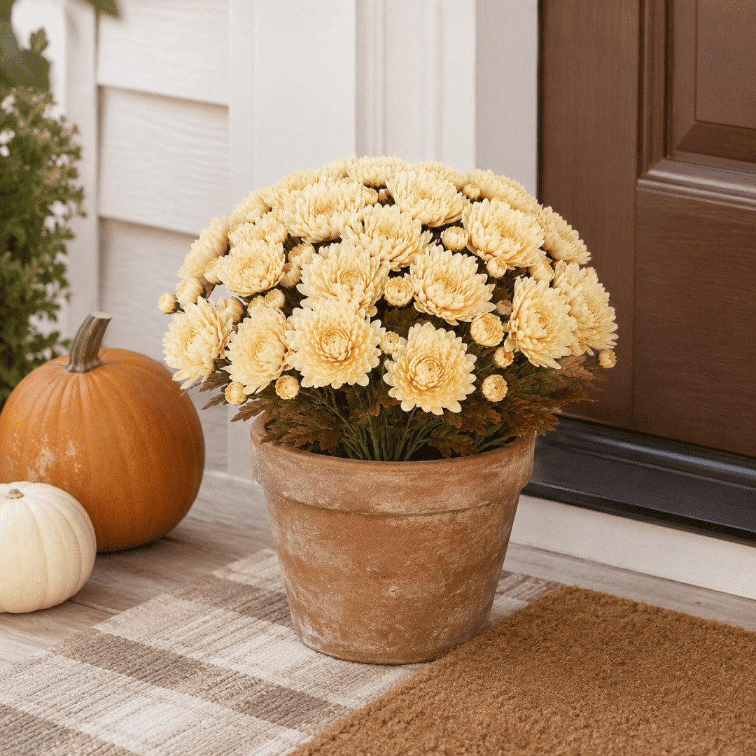 💥Last Day 50% OFF🌼-Autumn Bloom Faux Chrysanthemum Bush