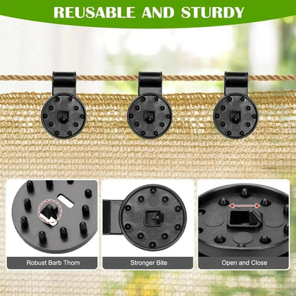 Heavy Duty Shade Cloth Clips - 50PCS Shade Net Fasteners