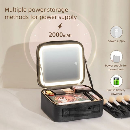 Travel Makeup Bag With Adjustable Dividers