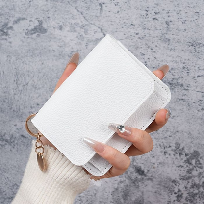 Women Leather Keychain Wallet
