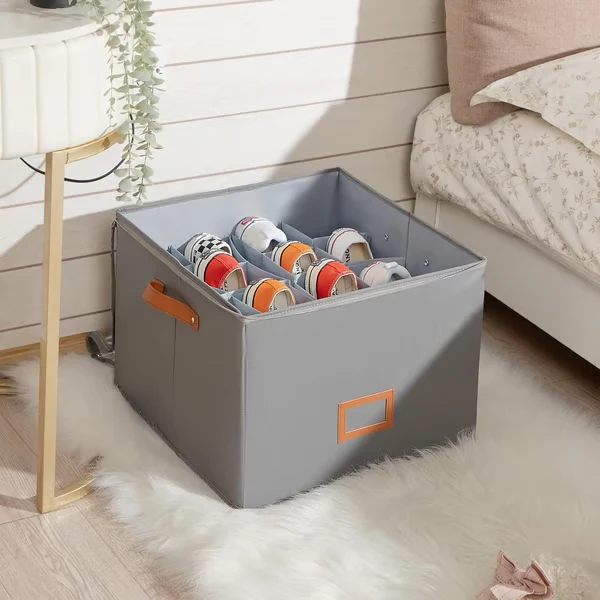 Oxford Fabric Foldable Design Shoe Organizer, Storage Box