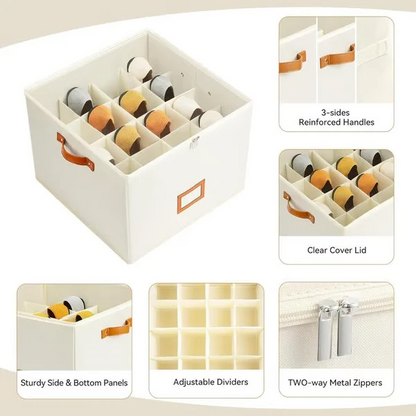 Oxford Fabric Foldable Design Shoe Organizer, Storage Box
