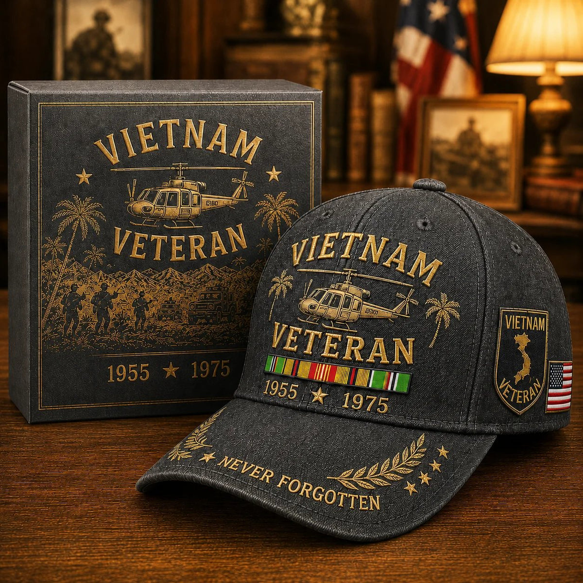 🎖️ Vietnam Veteran 1955–1975 Memorial Cap🔥🇺🇸