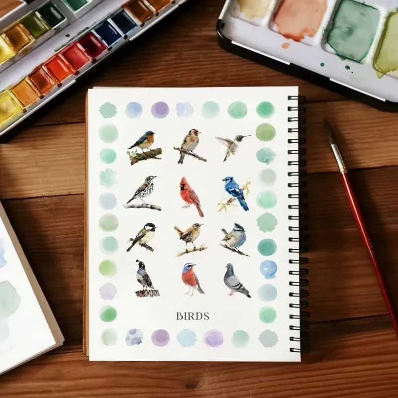 Beginner-Friendly Watercolor Workbook