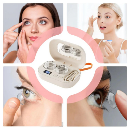 The Rechargeable Ultrasonic Cleaner-Clear Lenses In Minutes!