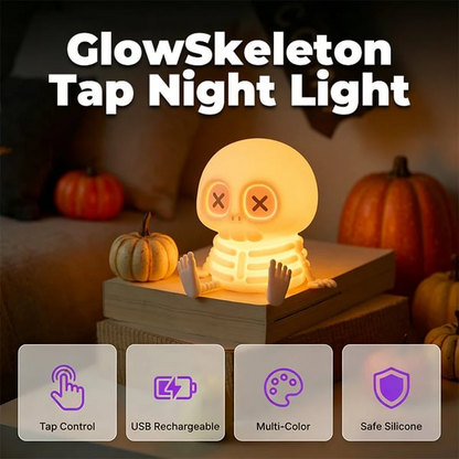 Halloween Skull Silicone Night Light With Touch Control