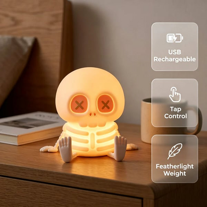 Halloween Skull Silicone Night Light With Touch Control