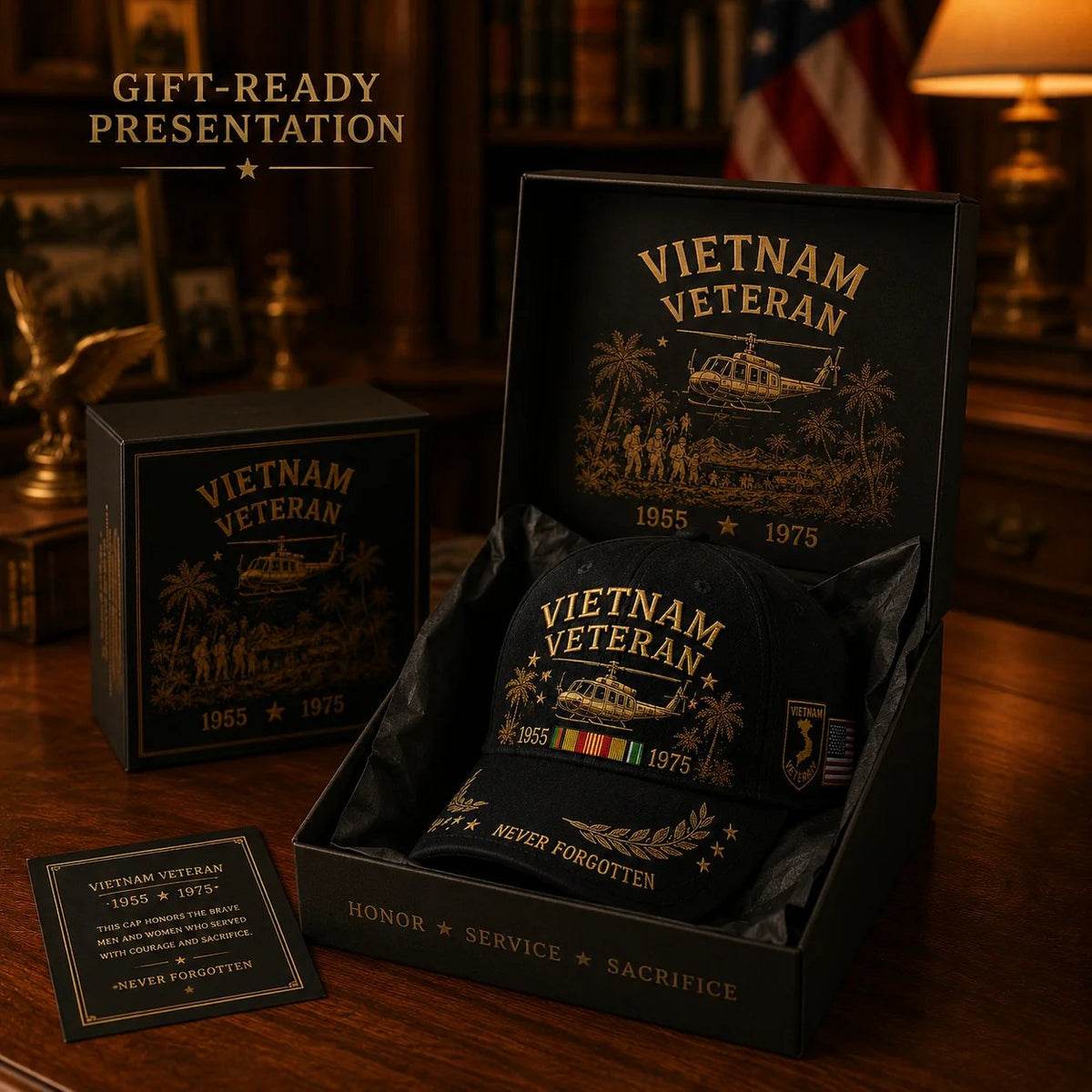 🎖️ Vietnam Veteran 1955–1975 Memorial Cap🔥🇺🇸