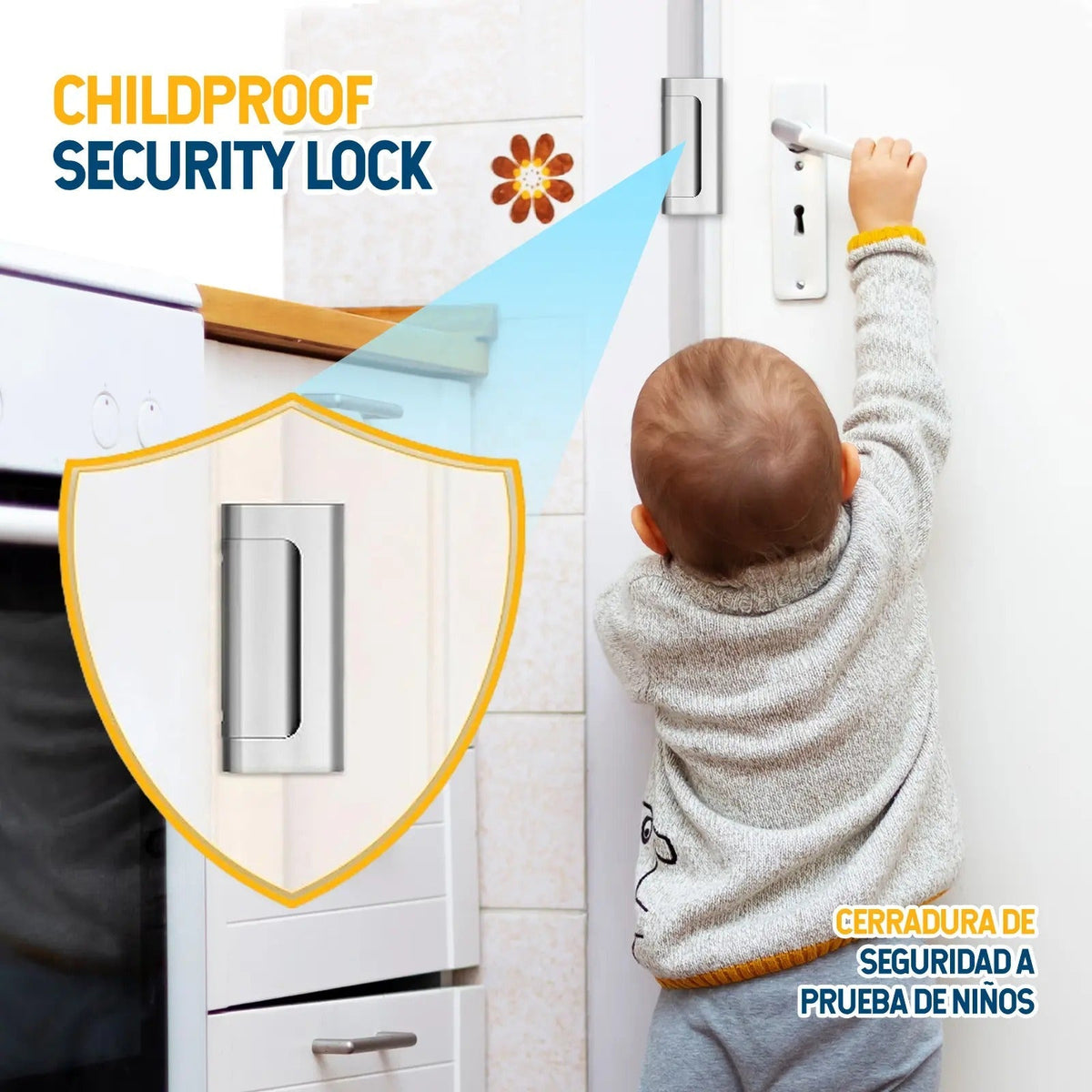 Back To School Security Door Hardware – Heavy-Duty Aluminum Anti-Theft Lock Latches & Bolts