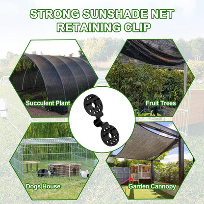 Heavy Duty Shade Cloth Clips - 50PCS Shade Net Fasteners