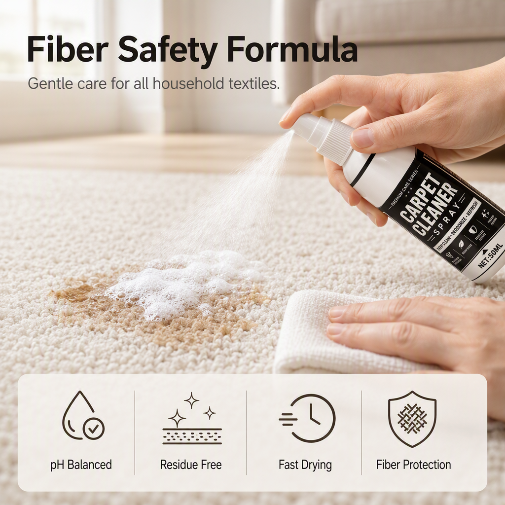 📢📢50% OFF!!🧼✨ Deep-cleaning carpet spray – removes stubborn stains and neutralizes odors instantly!