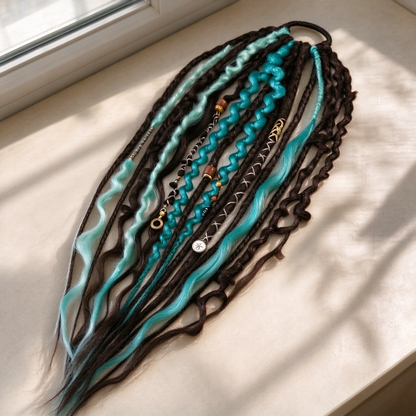 🔥 Limited-Time 50% OFF! 🎉 Elastic Dread Ponytail – Boho Chic Style