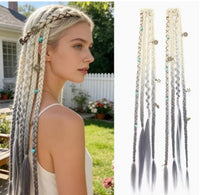 ✨Platinum Gray Ombre 3-Strand Braid