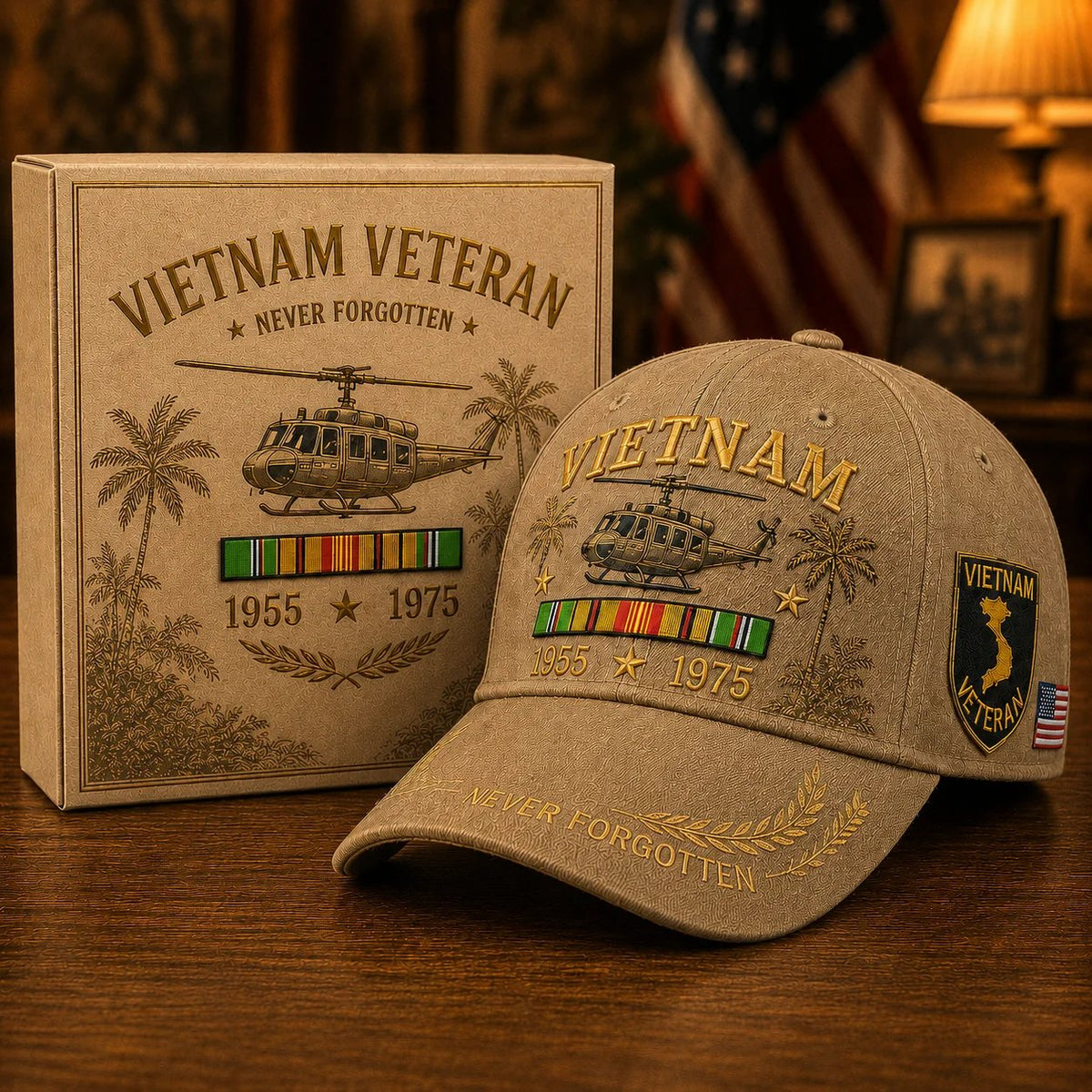 🎖️ Vietnam Veteran 1955–1975 Memorial Cap🔥🇺🇸