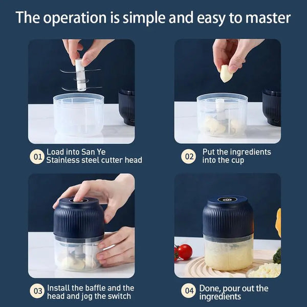 Cordless Mini Food Chopper – Chop, Mince & Blend In Seconds