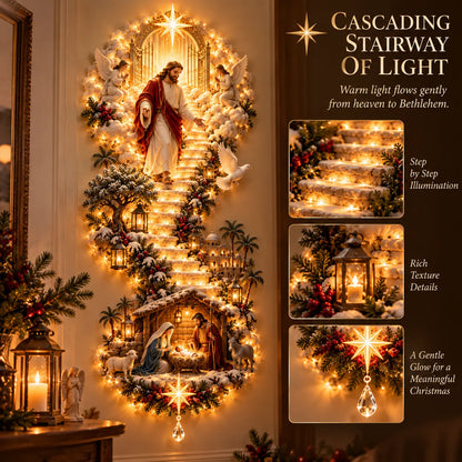 ✨ Last Day 50% OFF!✨ Jesus Light of Heaven Christmas 2D Wall Hanging✝️