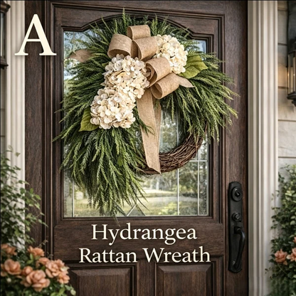 Handcrafted Hydrangea Wreath – The Perfect All-Season Front Door Decor