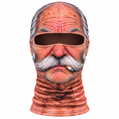 ❄️ Hilarious Old Man Face Ski Mask – Funny Winter Essential