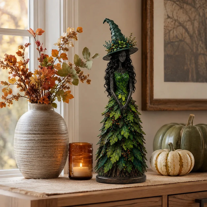 Enchanted Autumn Witch Figurine