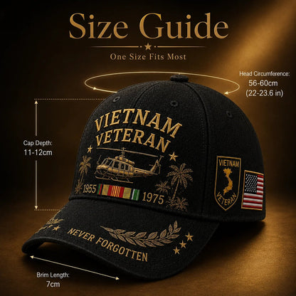 🎖️ Vietnam Veteran 1955–1975 Memorial Cap🔥🇺🇸