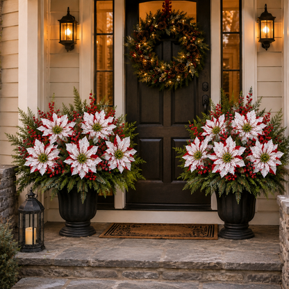 🌸Last Day 64% OFF🔥Christmas Poinsettia Planter Inserts