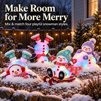 🎁4 Cute Light-Up Snowmen（SAVE 17%）