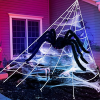 5m spider web+big spider(150cm)+small spider
