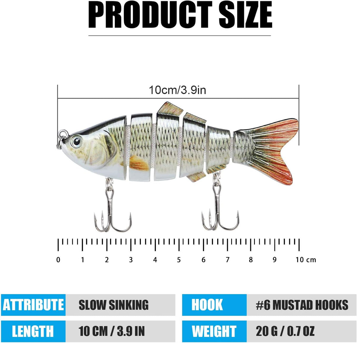 6-Segment Lifelike Fishing Lures🎣