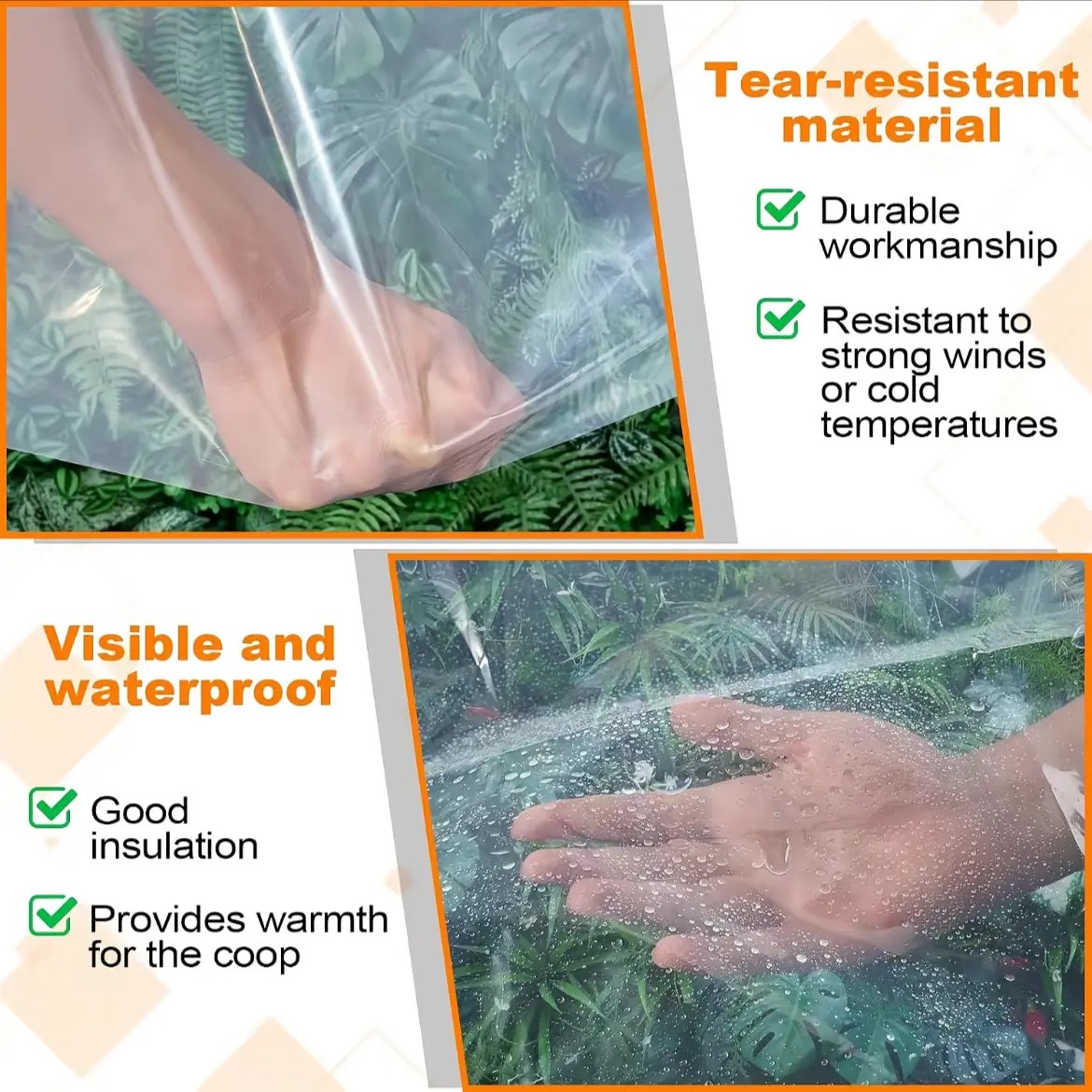 🔥LAST DAY 50% OFF - 🌧️ RainShield Pro™ Transparent Waterproof Tarp – Heavy-Duty Outdoor Cover with Secure Grommets🌧️