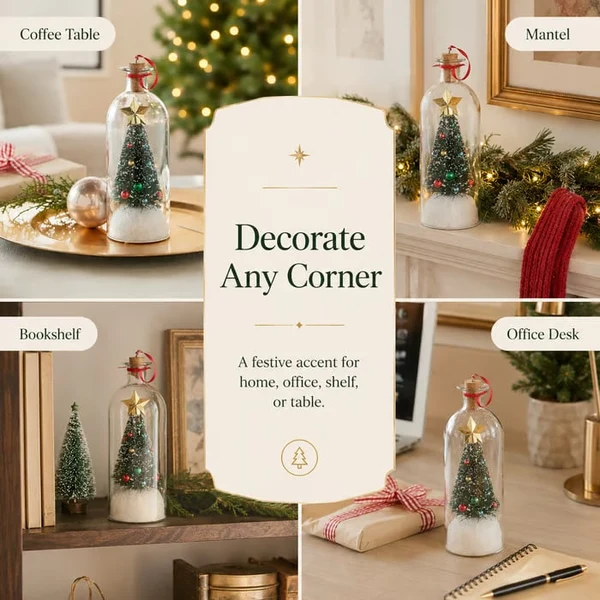 Christmas Sale - Recordable Christmas Tree Message In A Bottle